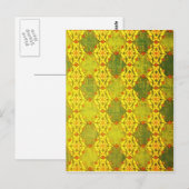 Yellow Digital Art Schöne Design Style Mode Postkarte (Vorne/Hinten)
