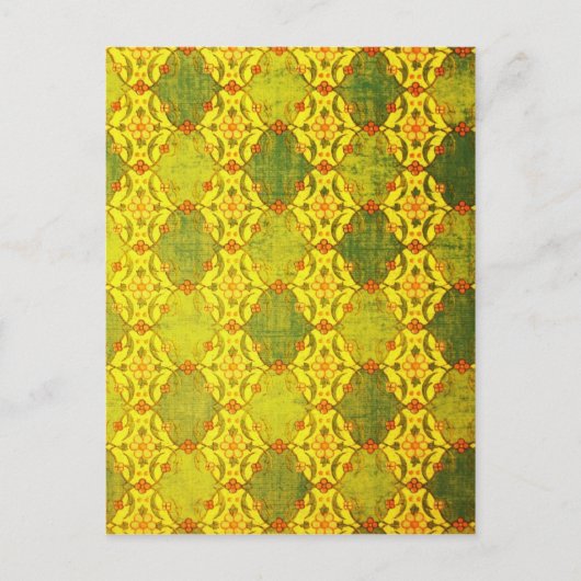 Yellow Digital Art Schöne Design Style Mode Postkarte (Vorderseite)