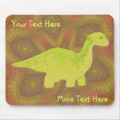 Yellow Dino Mousepad (Vorne)