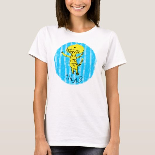 Yellow-Dino-T-Shirt T-Shirt (Vorderseite)