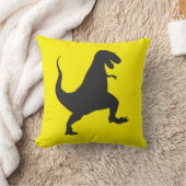 Yellow Dinosaur Cushion Kissen (Decke)