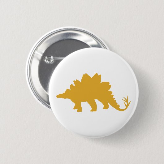 Yellow Dinosaurier Button (Vorne & Hinten)