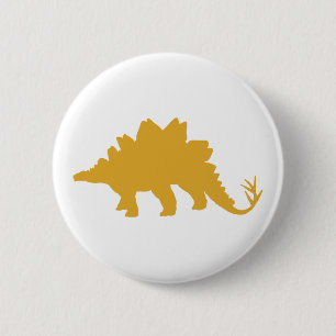 Yellow Dinosaurier Button