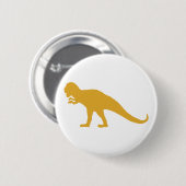 Yellow Dinosaurier Button (Vorne & Hinten)