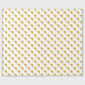 Yellow Dinosaurier Geschenkpapier (Flach)