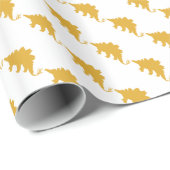 Yellow Dinosaurier Geschenkpapier (Rolleneckpunkt)