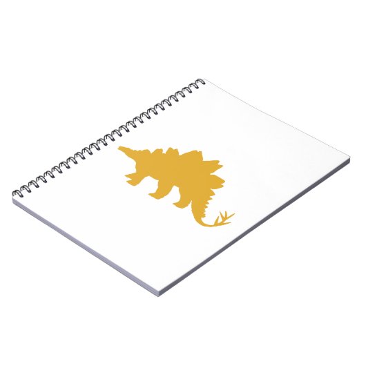 Yellow Dinosaurier Notizblock (Linke Seite)