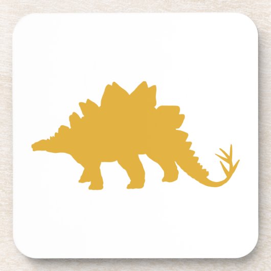Yellow Dinosaurier Untersetzer (Vorderseite)
