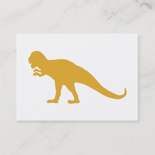 Yellow Dinosaurier Visitenkarte (Vorderseite)