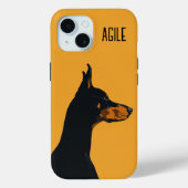Yellow Doberman Case-Mate iPhone Hülle (Rückseite)
