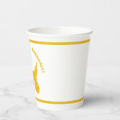 Yellow Dog Ballon Tier Personalisiertes Party Pappbecher (Links)