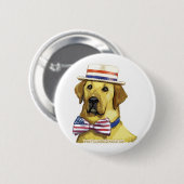 Yellow Dog Democracy Button (Vorne & Hinten)