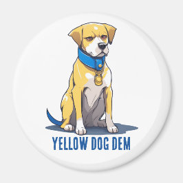 Yellow Dog Democrat Politics USA Präsident 2024 Magnet
