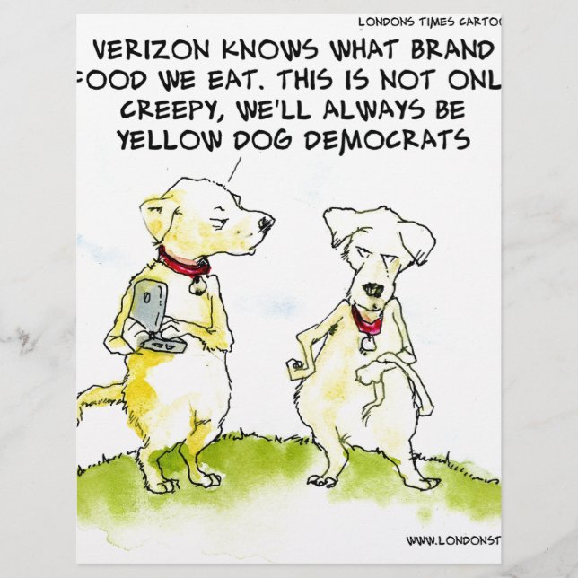 Yellow Dog Democrats Funny (Vorderseite)
