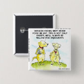 Yellow Dog Democrats Funny Button (Vorne & Hinten)