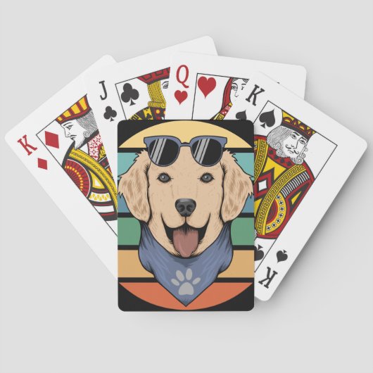Yellow Dog Fashion Bicycle Playing Cards Spielkarten (Rückseite)