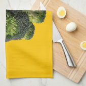 Yellow dog Kitchen towel. Geschirrtuch (Viertel Falte)