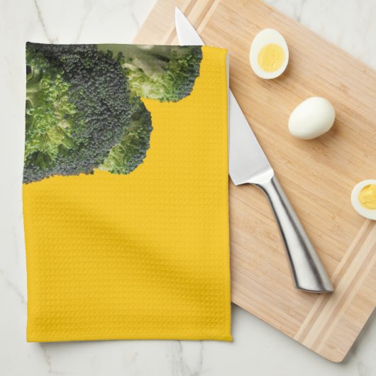 Yellow dog Kitchen towel. Geschirrtuch (Viertel Falte)