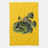 Yellow dog Kitchen towel. Geschirrtuch (Vertikal)
