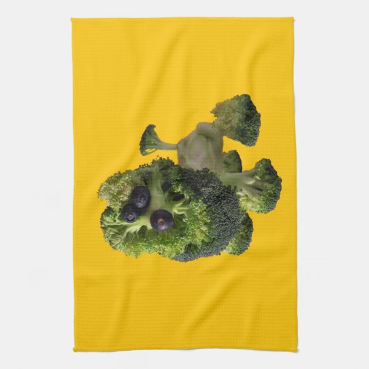 Yellow dog Kitchen towel. Geschirrtuch (Vertikal)