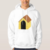 Yellow Doghouse Mens Hoodie (Vorderseite)