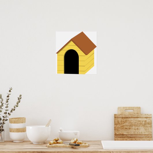 Yellow Doghouse Poster (Küche)