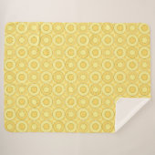 Yellow Donut Karo Sherpadecke (Vorderseite (Horizontal))