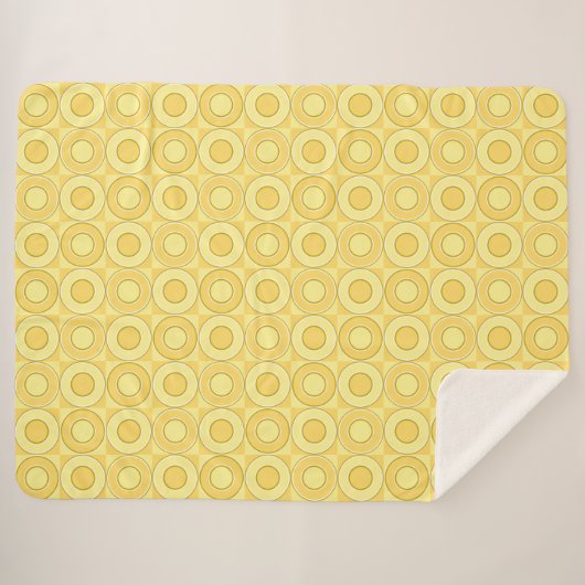 Yellow Donut Karo Sherpadecke (Vorderseite (Horizontal))