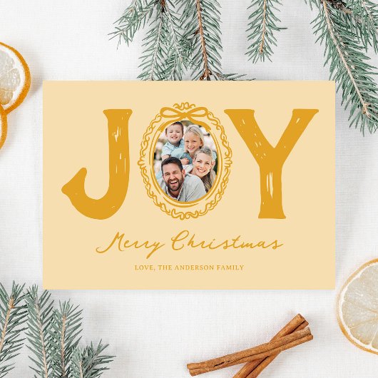 Yellow Doodle Joy Foto Weihnachten