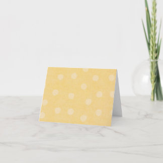 Yellow Dot Note Card Karte