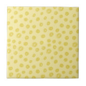 Yellow Dot Pattern Fliese (Vorderseite)
