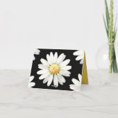 Yellow Dotted Daisy's Dankeskarte (Rückseite)