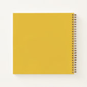 Yellow Dotted Daisy's Notizblock (Rückseite)