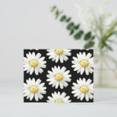 Yellow Dotted Daisy's Postkarte (Stehend Vorderseite)