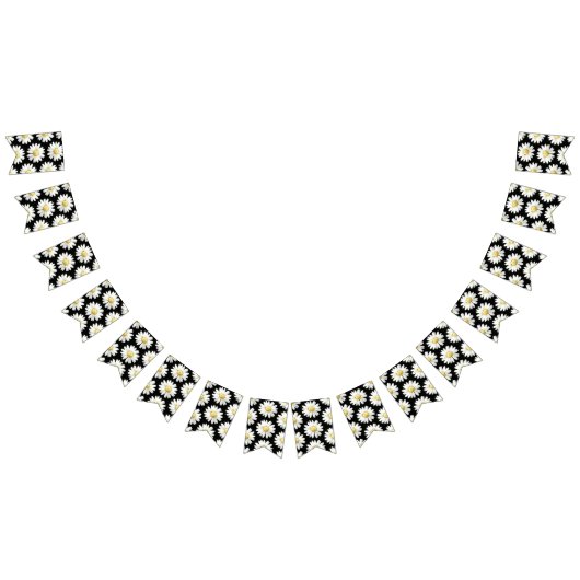 Yellow Dotted Daisy's Wimpelkette (Alle)