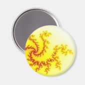 Yellow Dragon Magnet (Vorderseite/Rückseite)