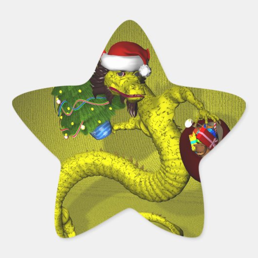 Yellow Dragon Stern-Aufkleber (Vorderseite)