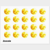 Yellow Dragon Stickers (Blatt)