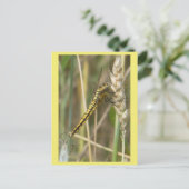 Yellow Dragonfly Nah Up DIY Postkarte (Stehend Vorderseite)