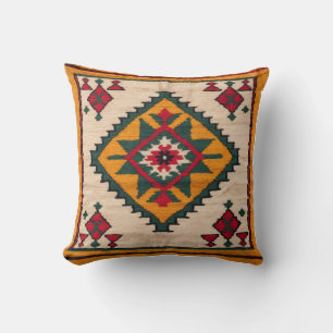 Yellow Dreamscape" marokkanische Kilim Kissen: Kissen