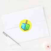 Yellow Dreidel Sticker (Umschlag)