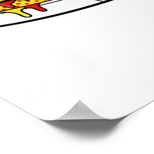 Yellow Drilling Paint Sneaker Poster (Ecke)