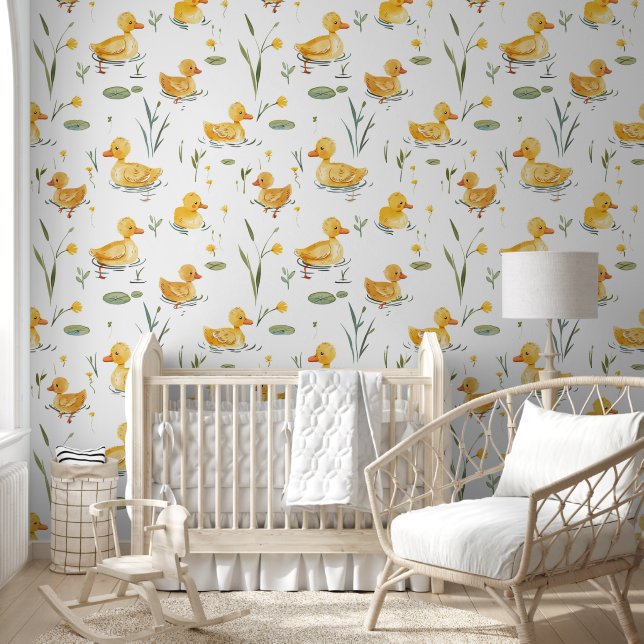 Yellow Duck Baby Kinderzimmer Tapete (Kinder)