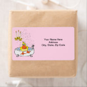 Yellow Duck Bath Time Labels (Insitu)
