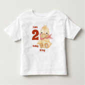Yellow Duck Birthday Kleinkind T-shirt (Vorderseite)