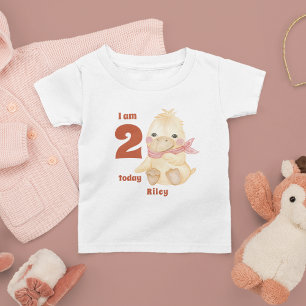 Yellow Duck Birthday Kleinkind T-shirt