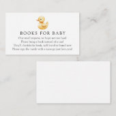 Yellow Duck Books für Babyanfrage Begleitkarte (Vorne/Hinten)