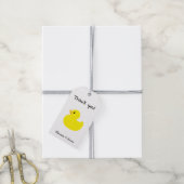 Yellow Duck - Danke Geschenkanhänger (Mit Garn)