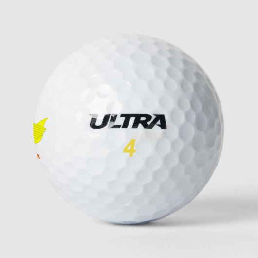 Yellow Duck Design Personalised Golfball (Logo)