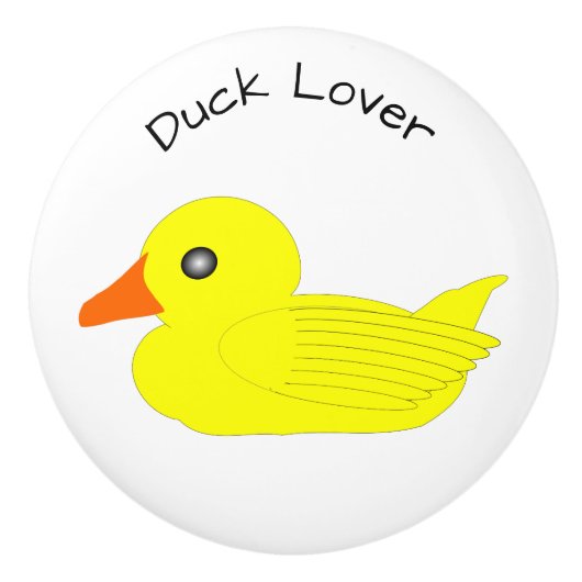 Yellow Duck Design Personalised Keramikknauf (Vorderseite)